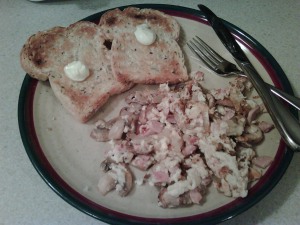 Egg white scramble